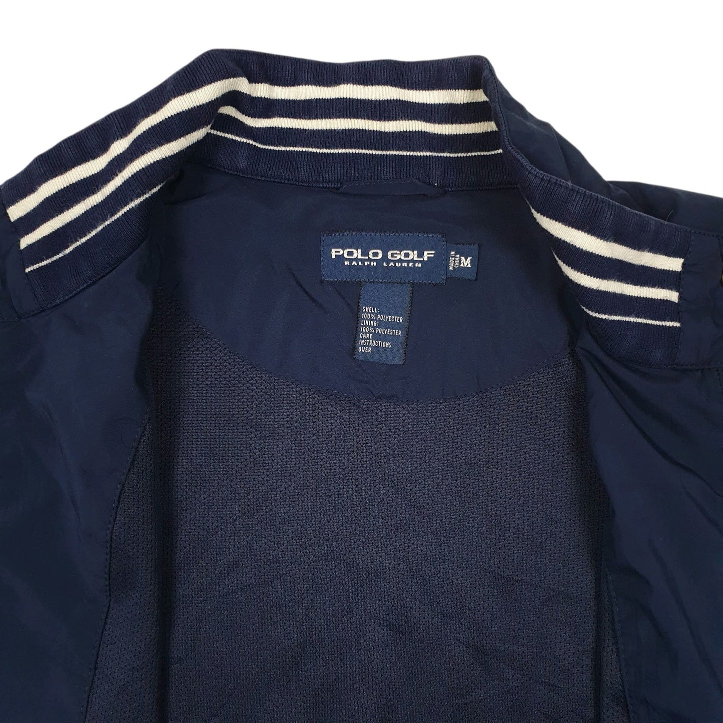 Mens Navy Polo Ralph Lauren Golf Wachovia Championship Turtle Neck Coat