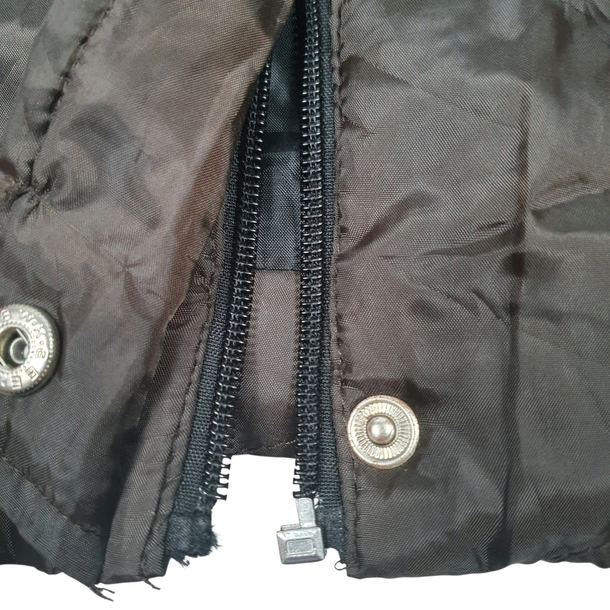 Mens Brown Unbranded Padded Button Up  Coat