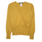 Womens Yellow Nadine  V Neck Jumper