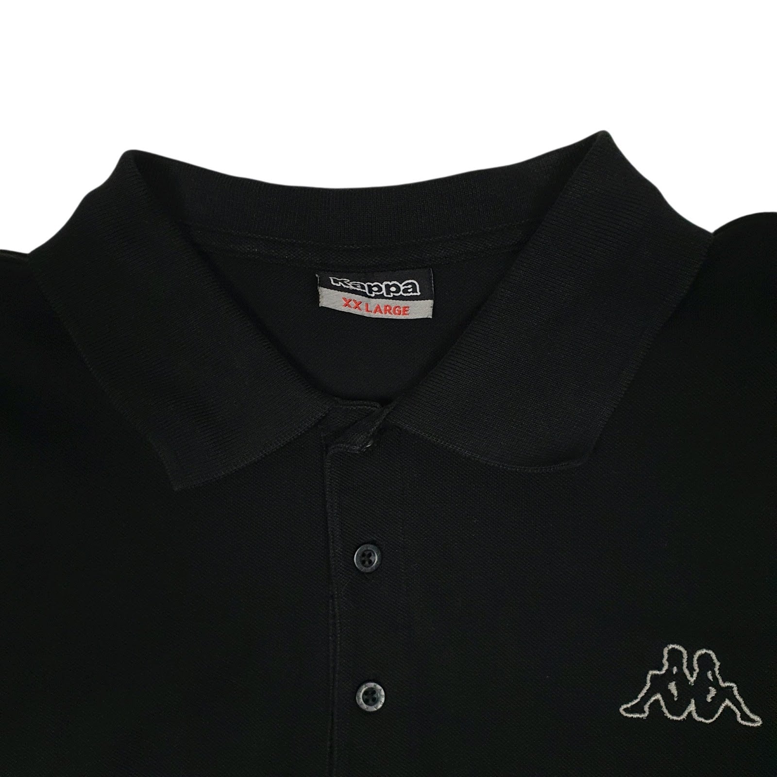 Mens Black Kappa   Polo Shirt