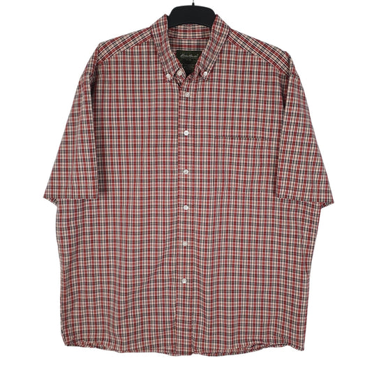 Mens Red Eddie Bauer  Short Sleeve Shirt