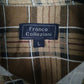 Mens Brown Franco Collezioni Flannel  Shirt