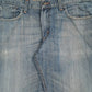 Mens Blue Levis Distressed  Jeans