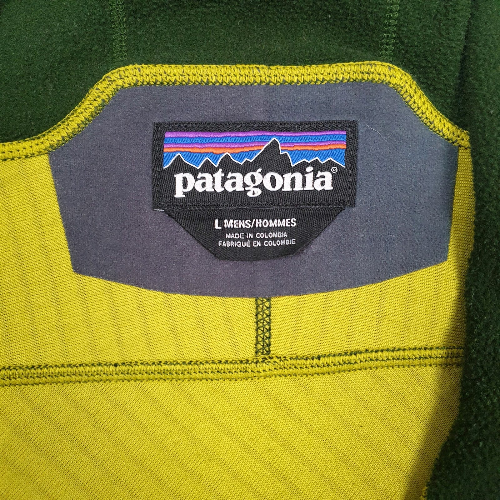 Mens Green Patagonia  Full Zip Jumper