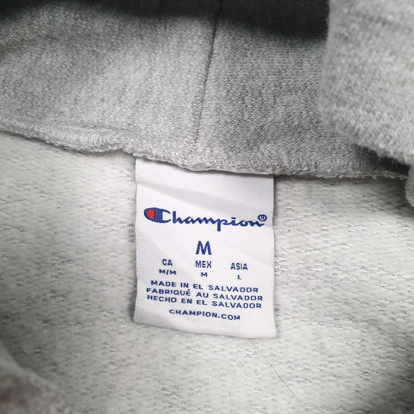 Mens Grey Champion Indiana Alumni Hoodie Jumper