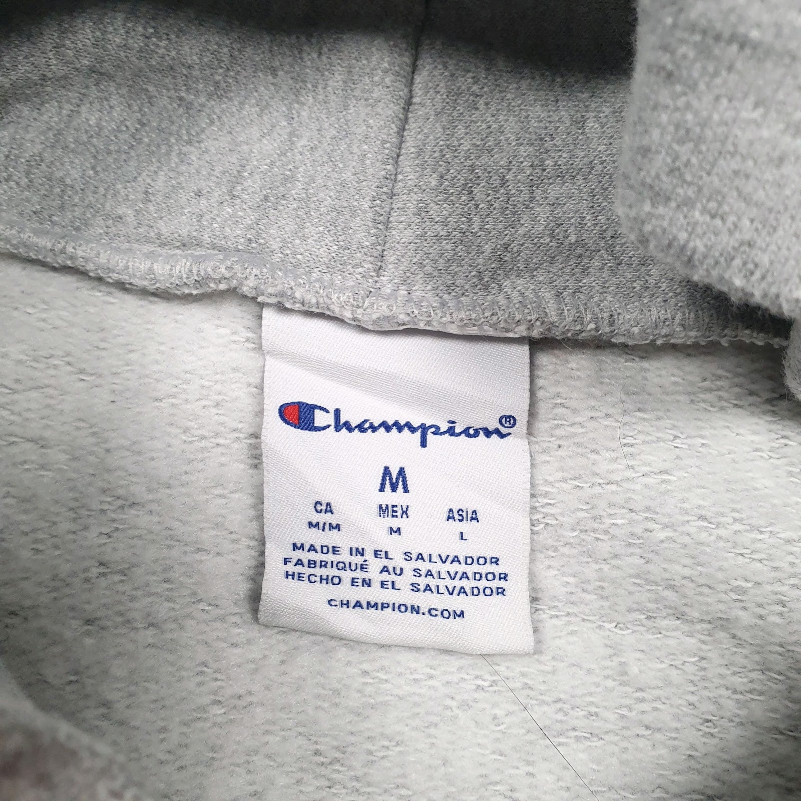 Mens Grey Champion Indiana Alumni Hoodie Jumper