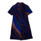 Womens Navy Unbranded  Short Sleeve Dress