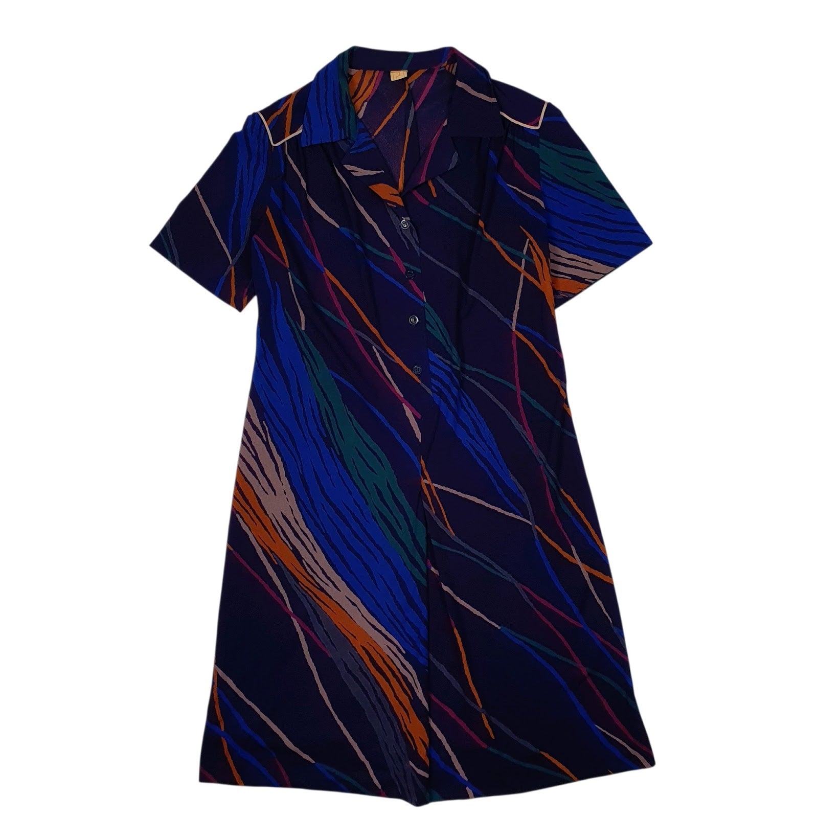 Womens Navy Unbranded  Short Sleeve Dress