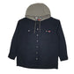 Mens Navy Levis Windbreaker Hoodie Chore  Coat