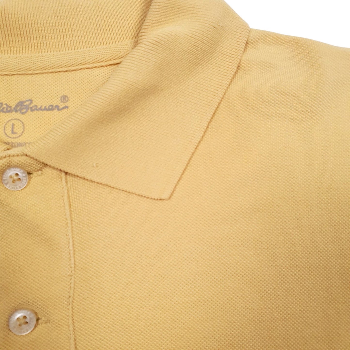 Mens Yellow Eddie Bauer   Polo Shirt