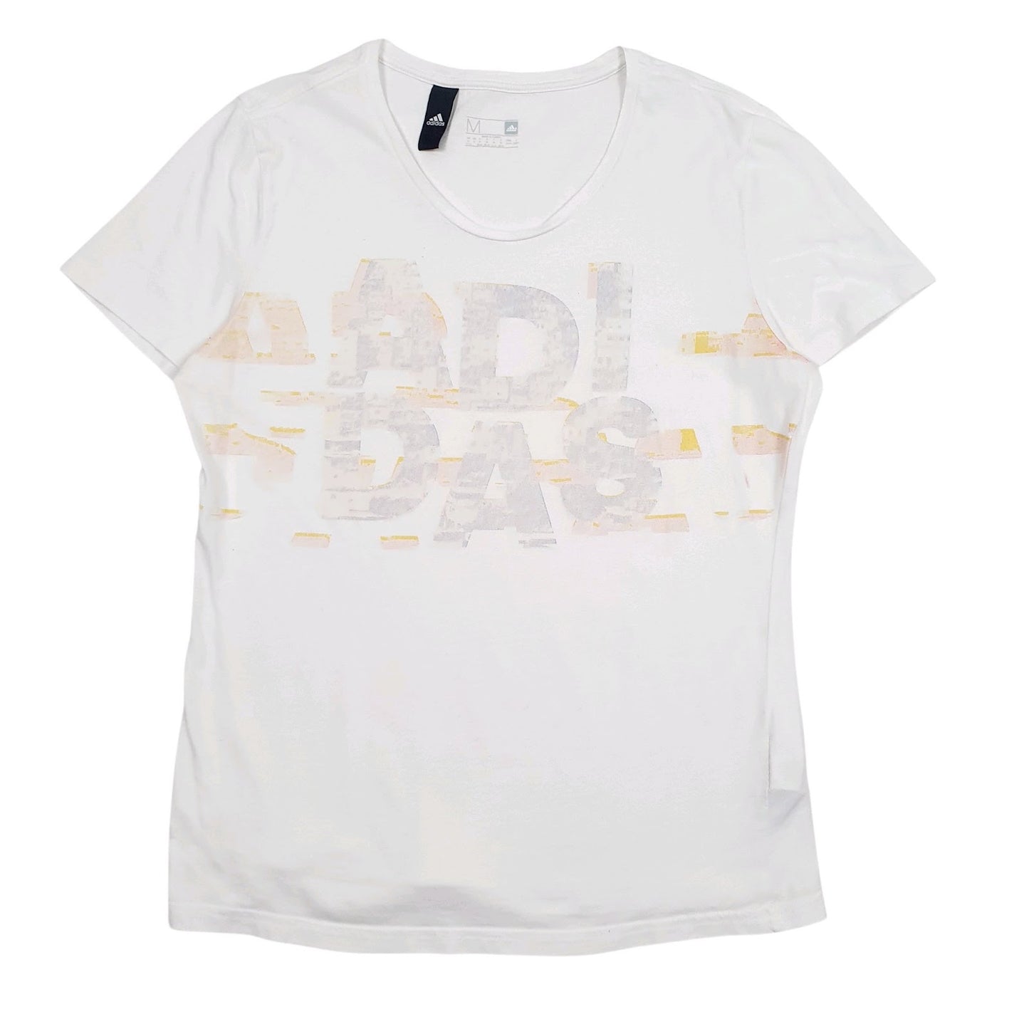 Mens White Adidas  Short Sleeve T Shirt