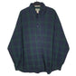 Mens Navy L.L.Bean Flannel Long Sleeve Shirt