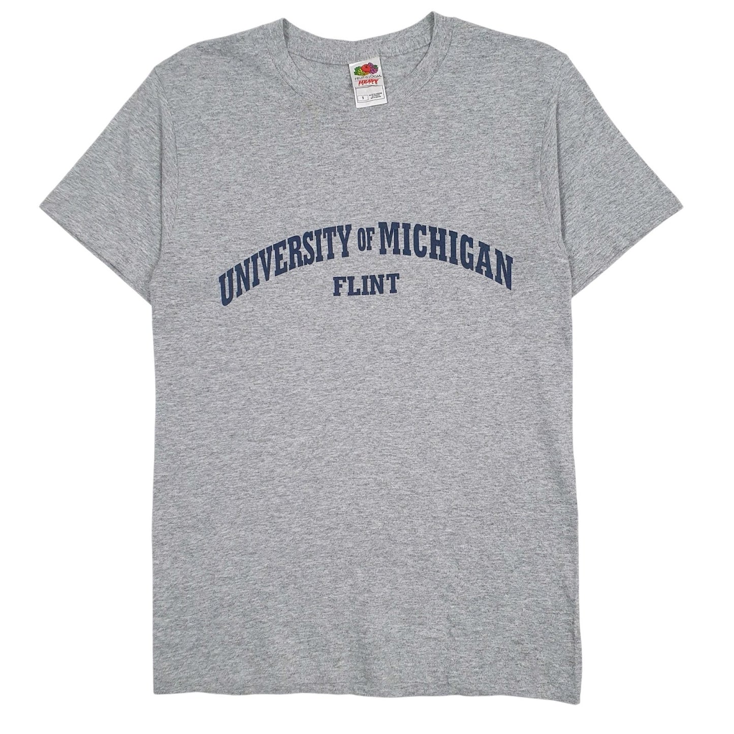 Mens Grey Fruit Of The Loom University Of Michigan Short Sleeve T Shirt