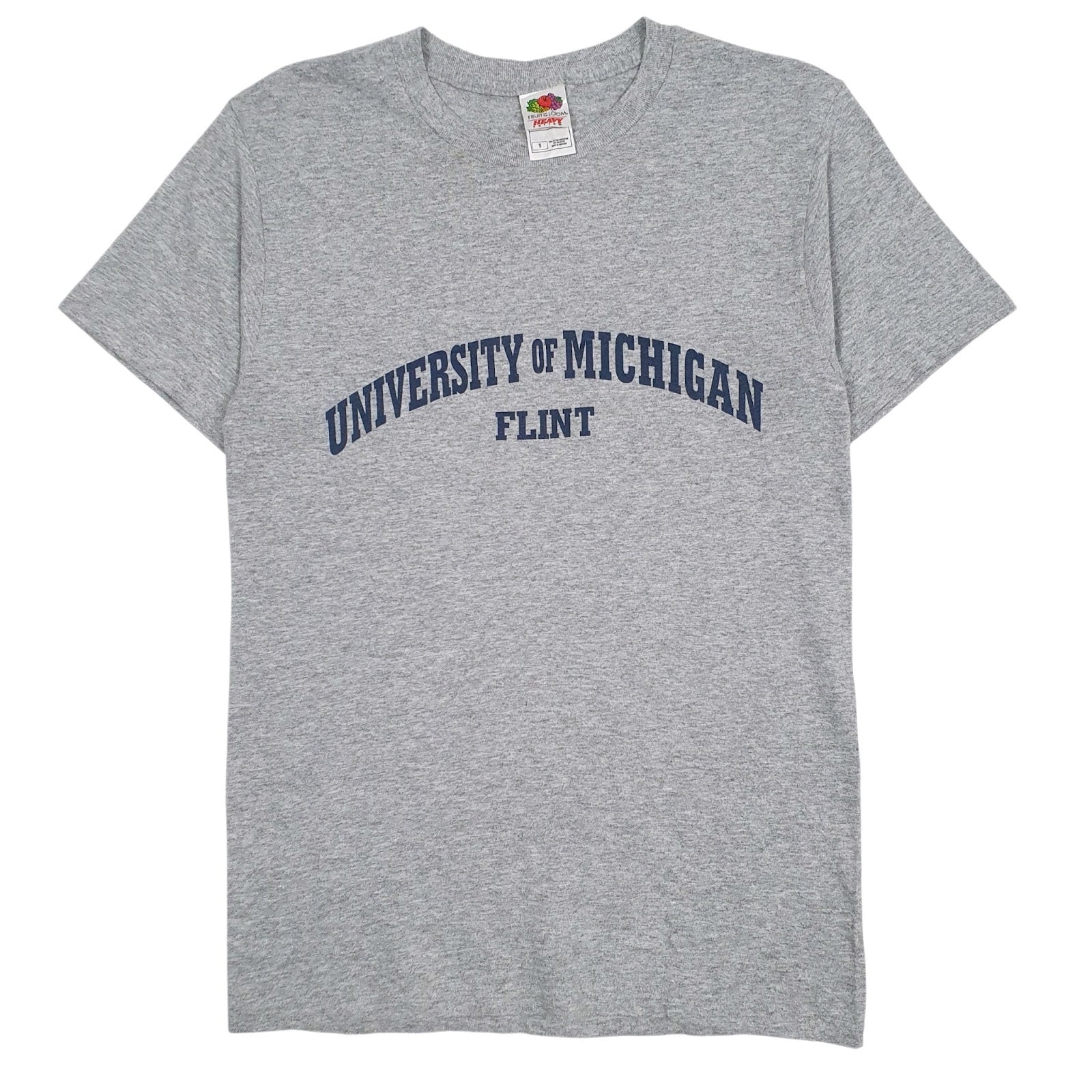 Mens Grey Fruit Of The Loom University Of Michigan Short Sleeve T Shirt