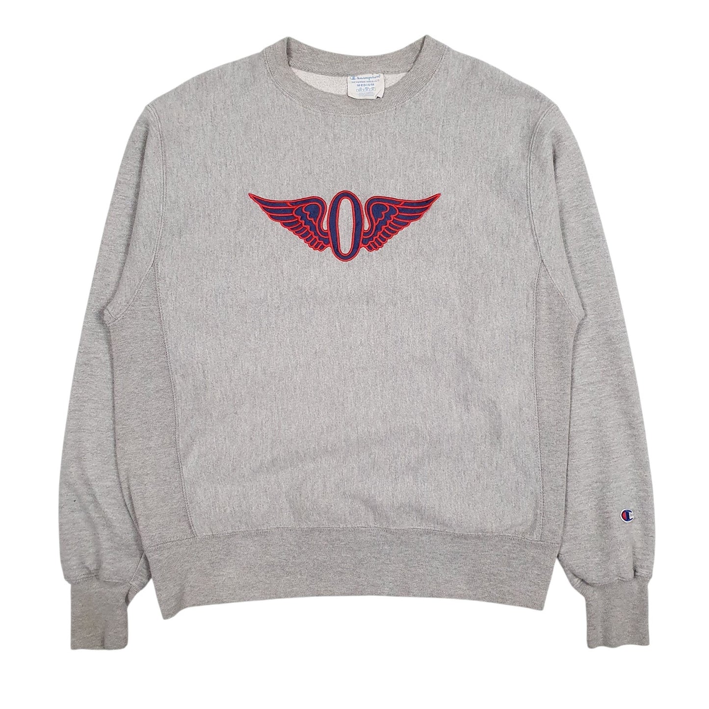 Mens Grey Champion Reverse Weave Olympic Club Crewneck Jumper
