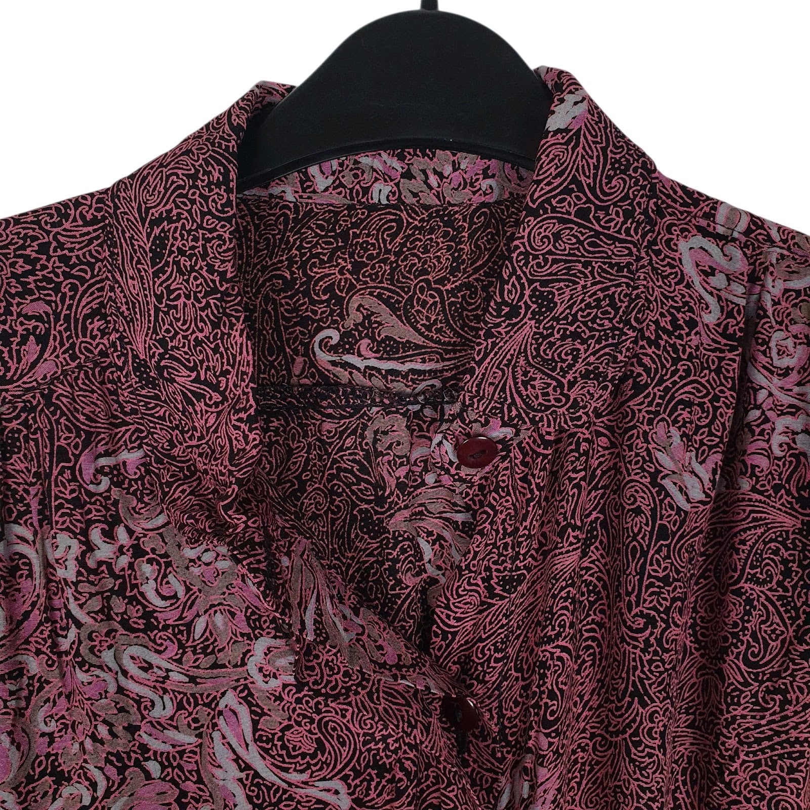 Womens Purple Unbranded Paisley  Shirt