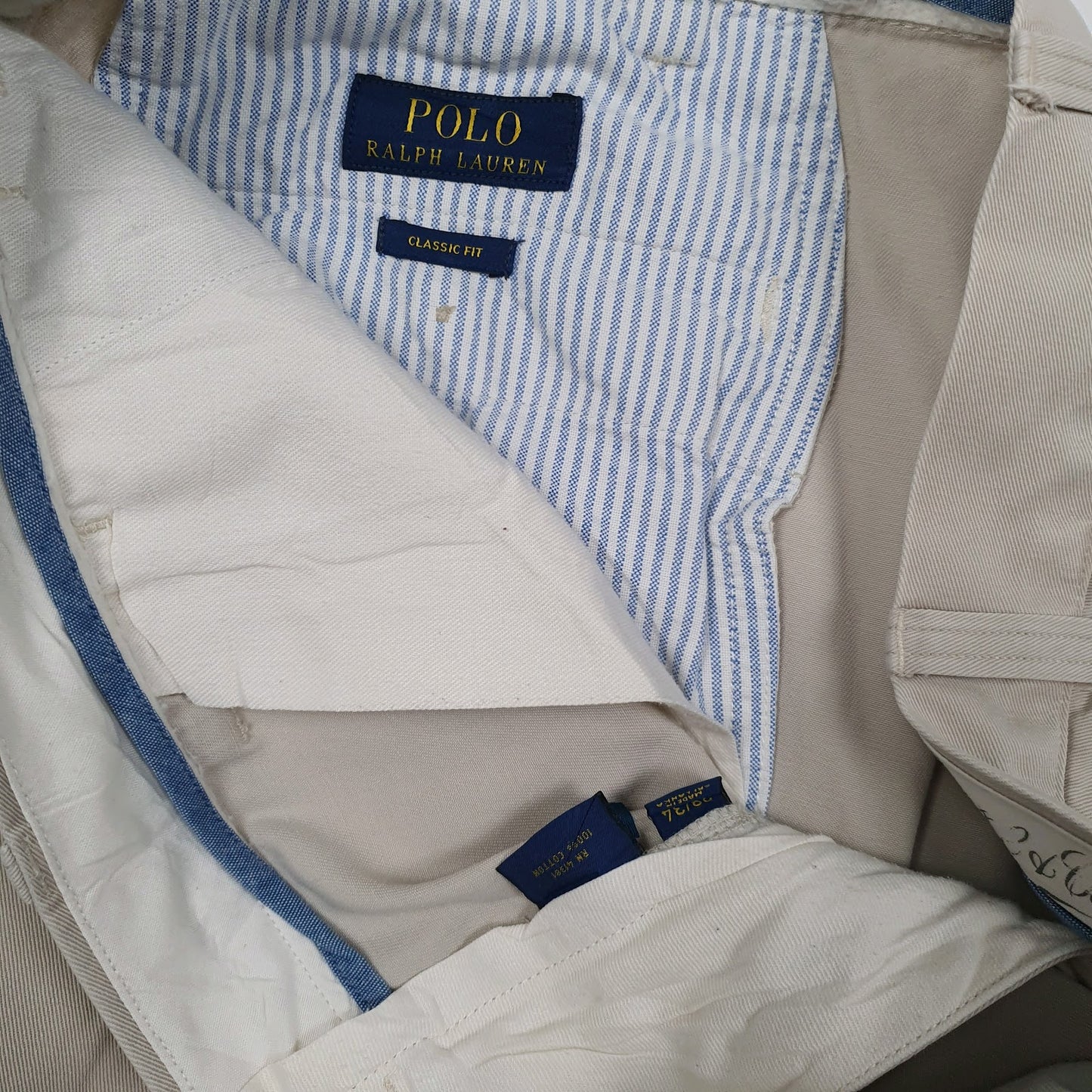 Mens Grey Polo Ralph Lauren Classic Fit  Trousers