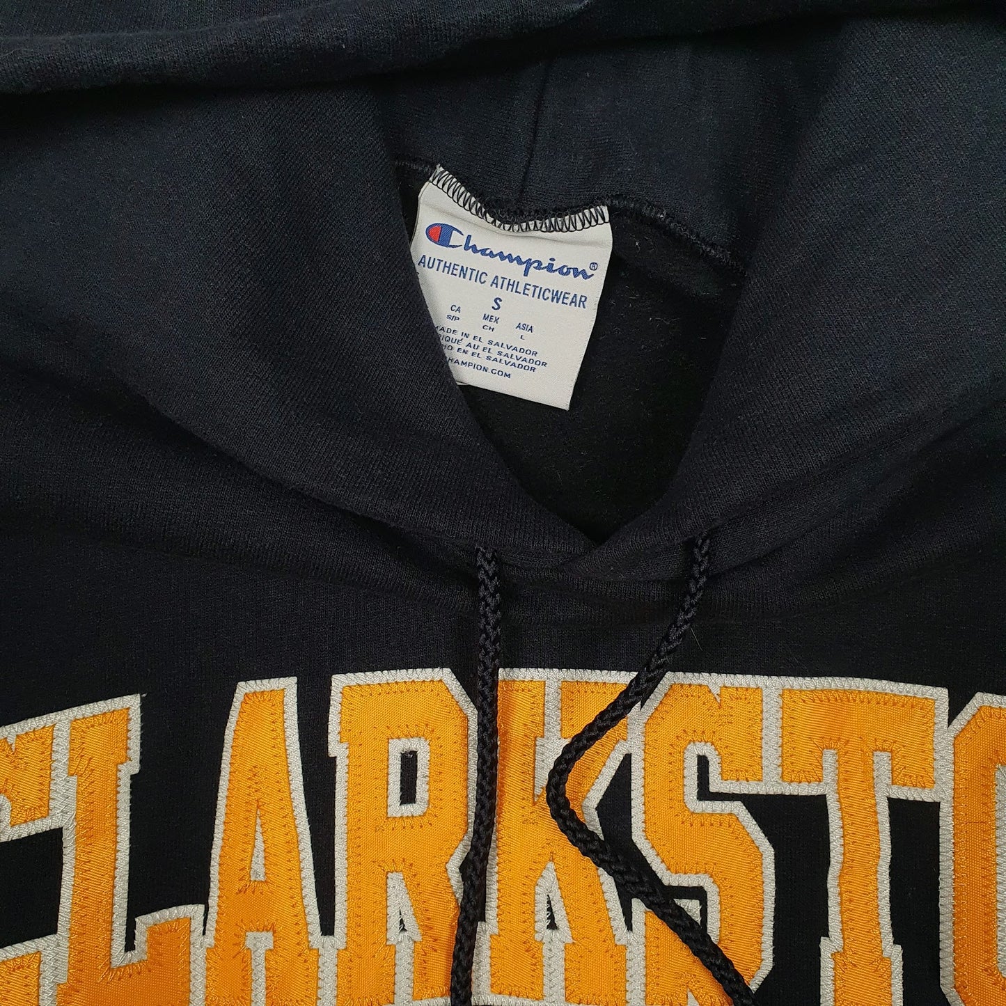 Mens Navy Champion Clarkson Wolves Hoodie Jumper