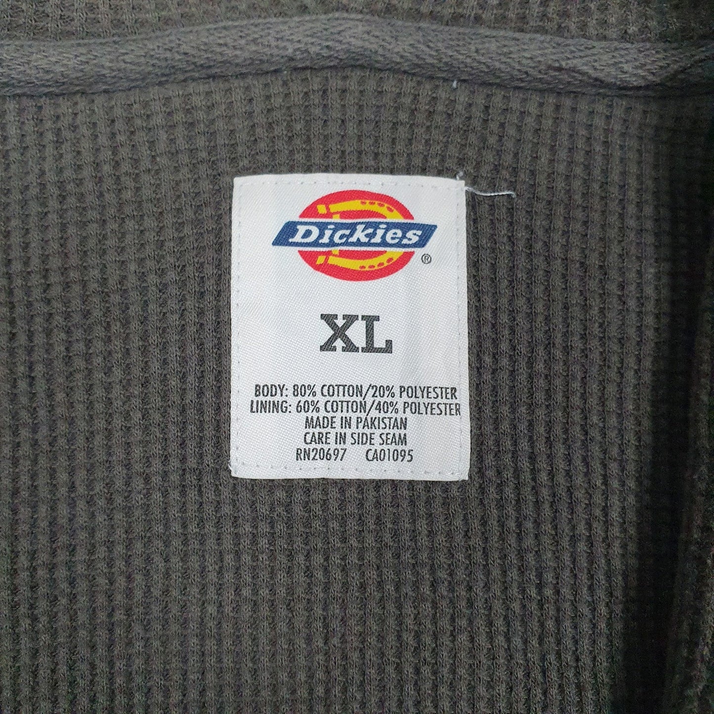 Mens Brown Dickies Workwear Padded Metro Parks Full Zip Jumper