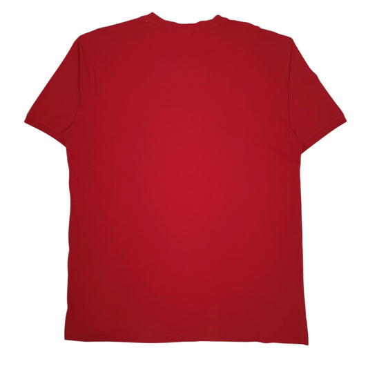 Mens Red North Sails Spellout  T Shirt