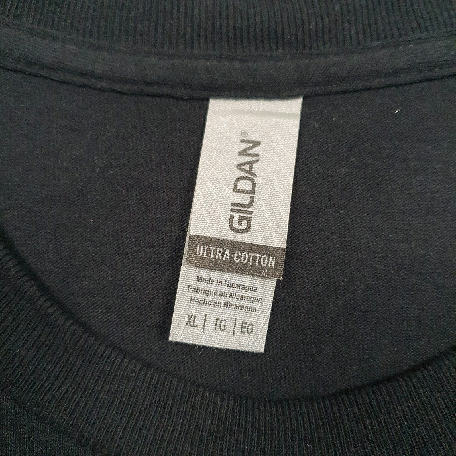 Mens Black Gildan Graphic  T Shirt