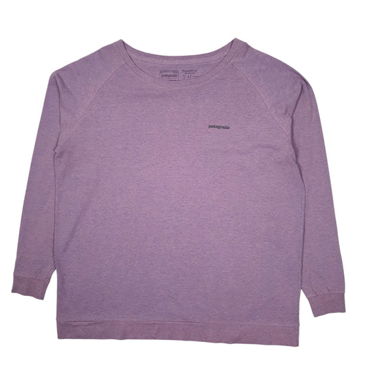 Womens Purple Patagonia Responsibili-Tee Long Sleeve T Shirt