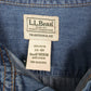 Mens Blue L.L.Bean Denim  Shirt