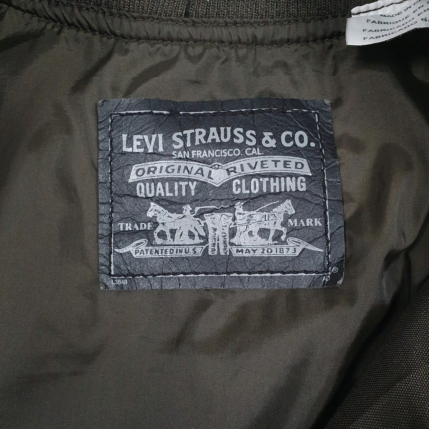 Mens Green Levis   Coat