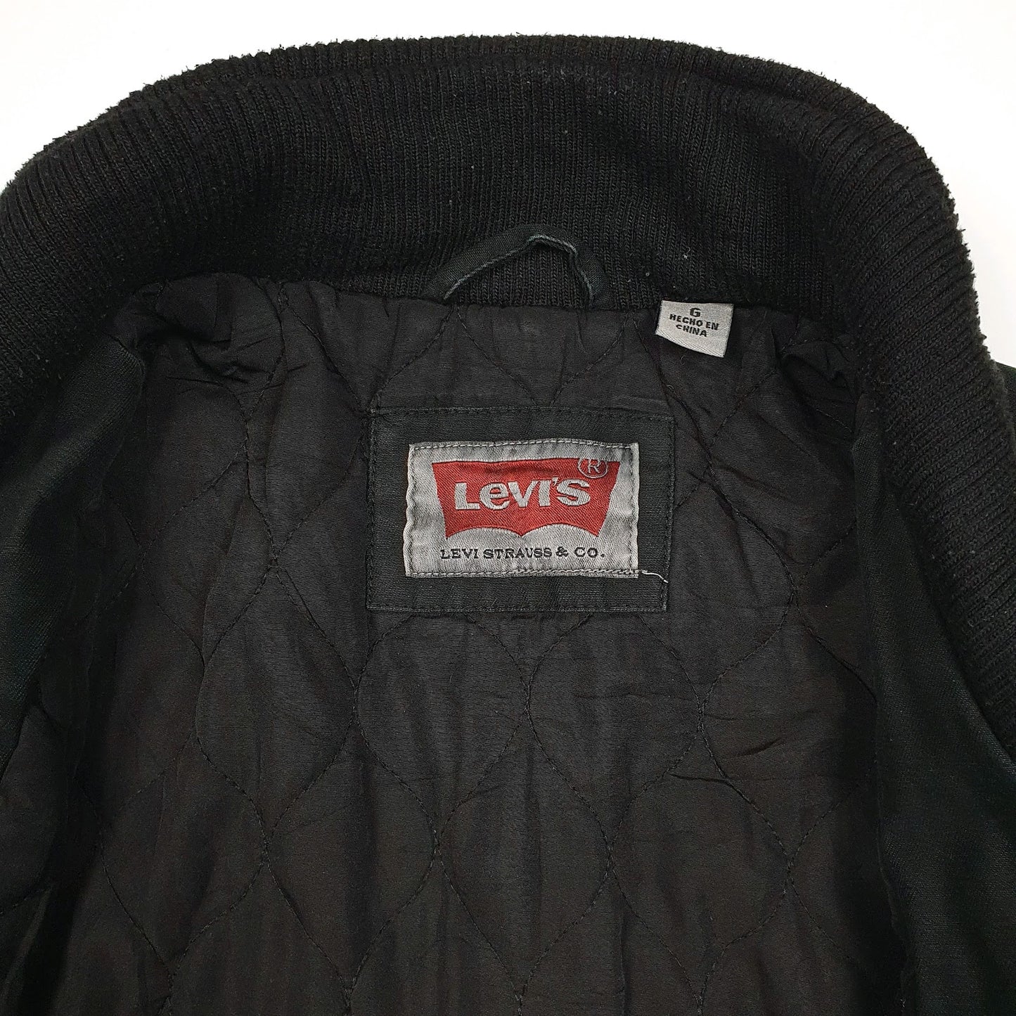 Mens Black Levis Military Workwear Chore  Coat