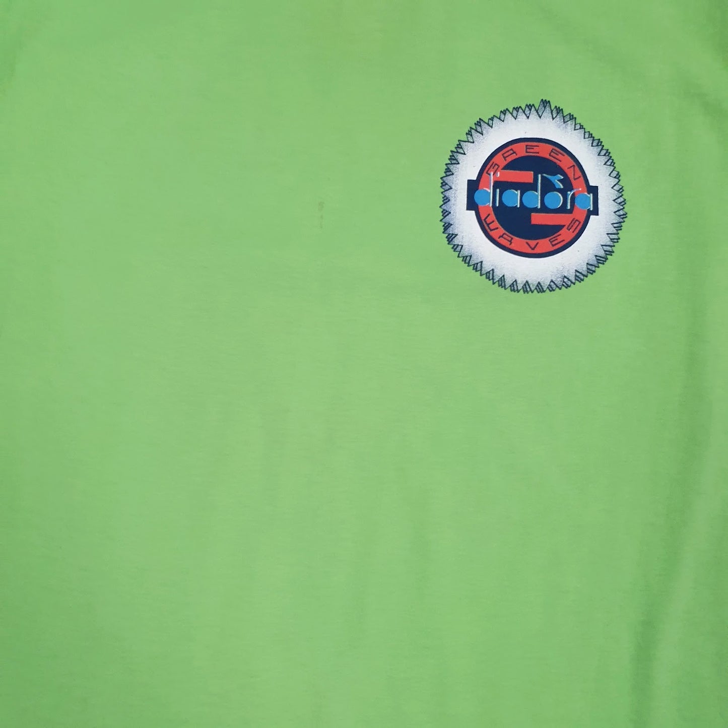Mens Green Diadora Vintage  T Shirt