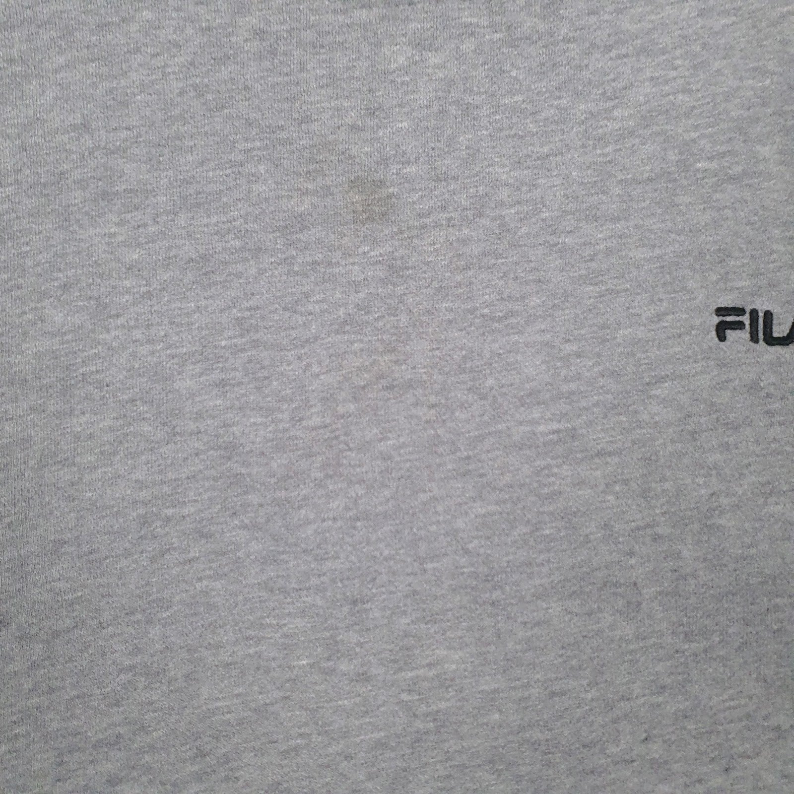 Mens Grey Fila  Crewneck Jumper