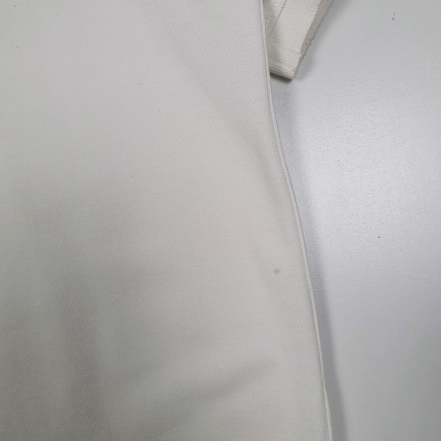 Mens White Nike Dri Fit Cardigan Polo Shirt