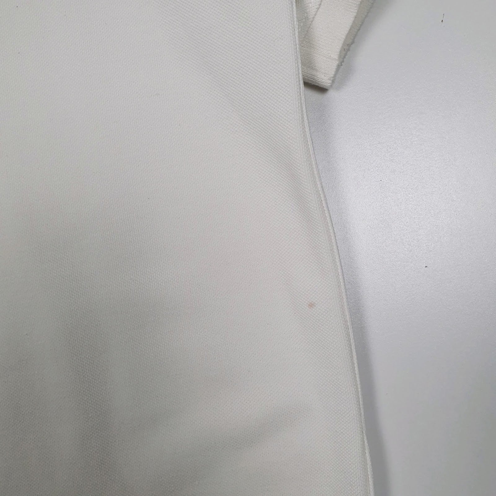 Mens White Nike Dri Fit Cardigan Polo Shirt