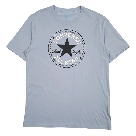 Mens Grey Converse Spellout Short Sleeve T Shirt