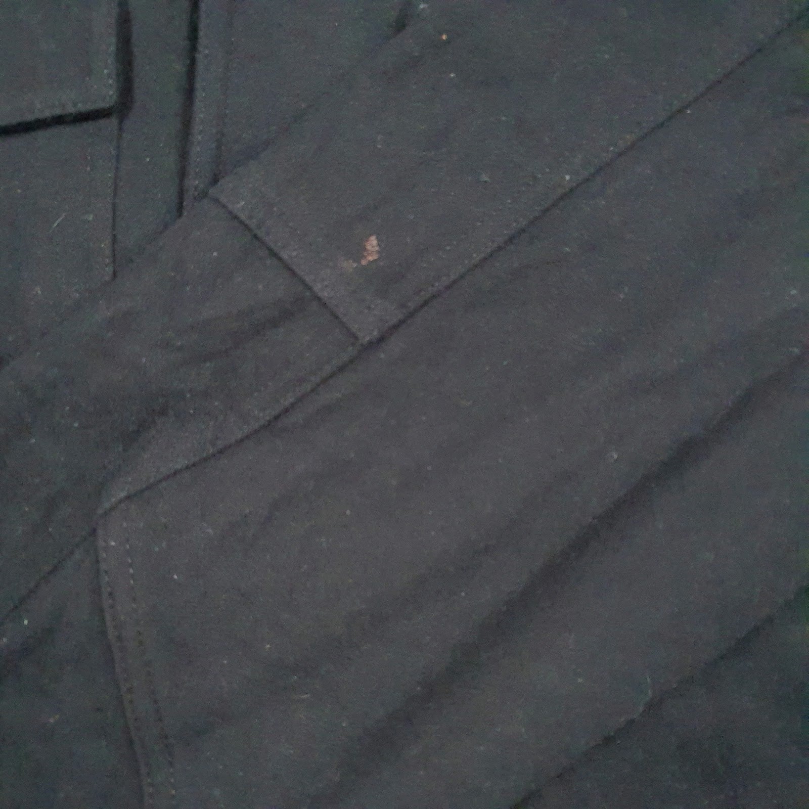 Mens Black Levis Padded  Coat