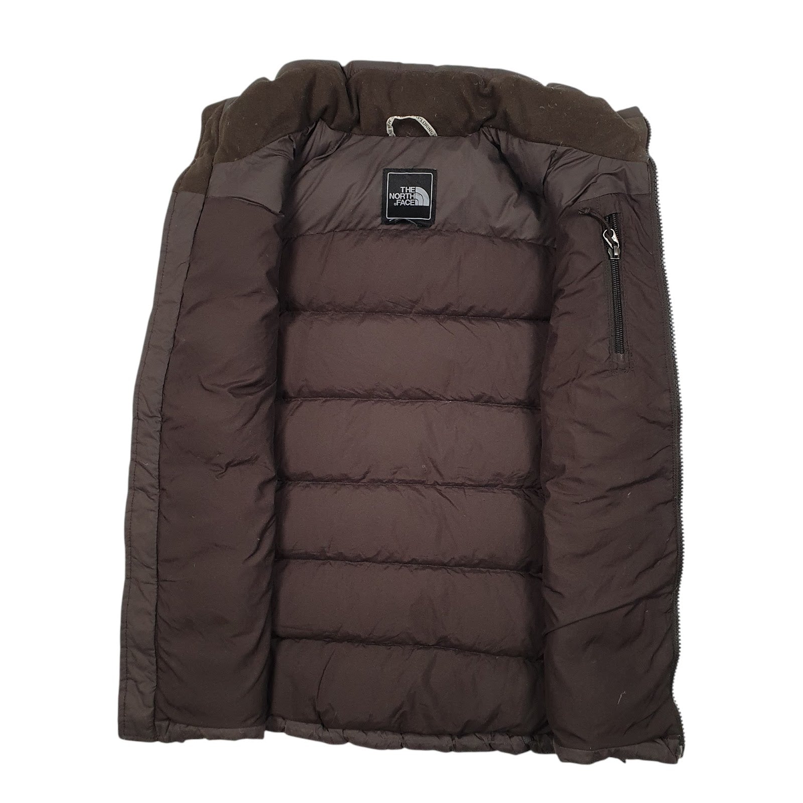 Womens Grey The North Face Nuptse Vest Gilet Bodywarmer  Coat
