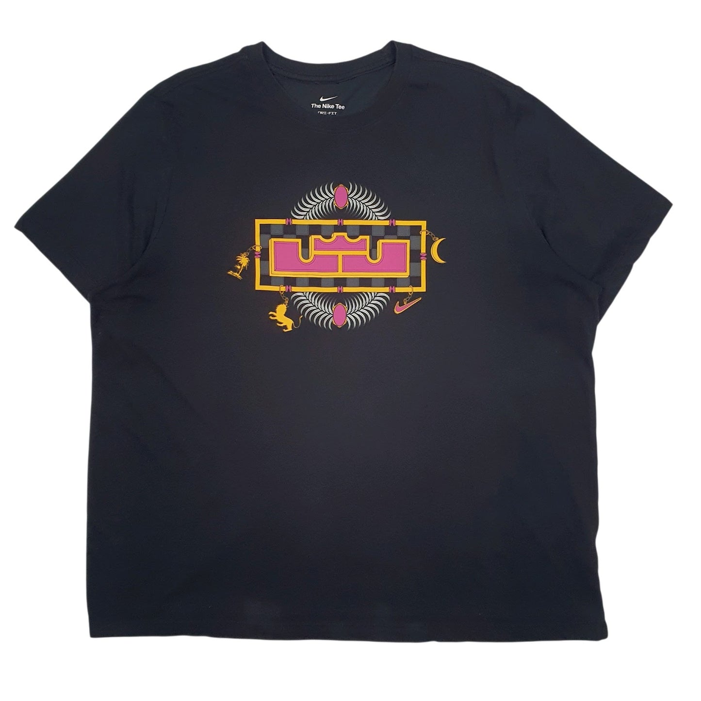 Mens Black Nike Dri-Fit Short Sleeve T Shirt