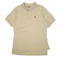 Mens Yellow L.L.Bean Vintage 1980s Short Sleeve Polo Shirt