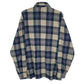 Mens Blue Unbranded Vintage Flannel Button Up  Shirt