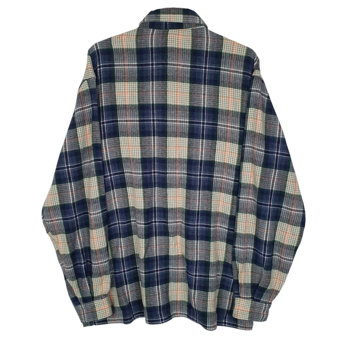 Mens Blue Unbranded Vintage Flannel Button Up  Shirt