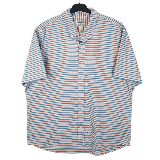 Mens Blue L.L.Bean  Short Sleeve Shirt
