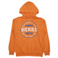 Womens Orange Dickies Spellout Hoodie Jumper