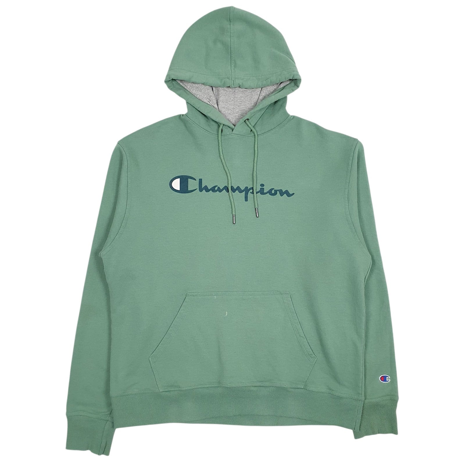 Mens Green Champion  Hoodie Jumper