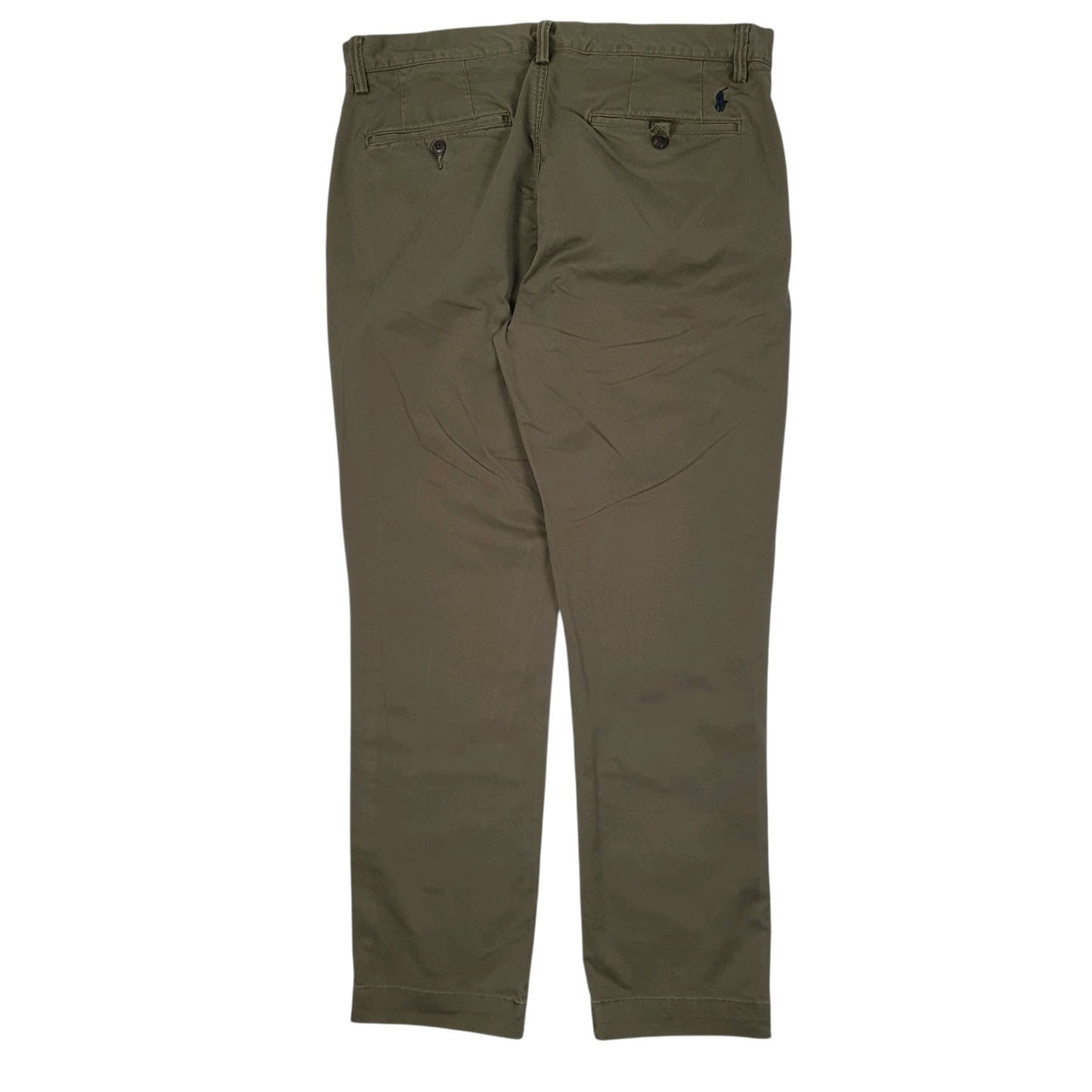 Mens Green Polo Ralph Lauren Stretch Straight Fit  Trousers