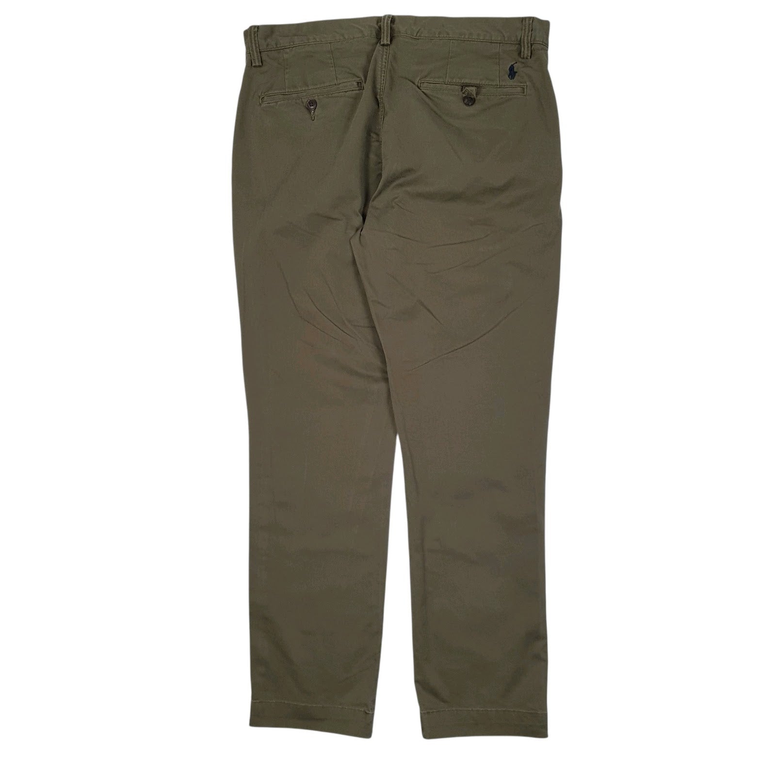 Mens Green Polo Ralph Lauren Stretch Straight Fit  Trousers
