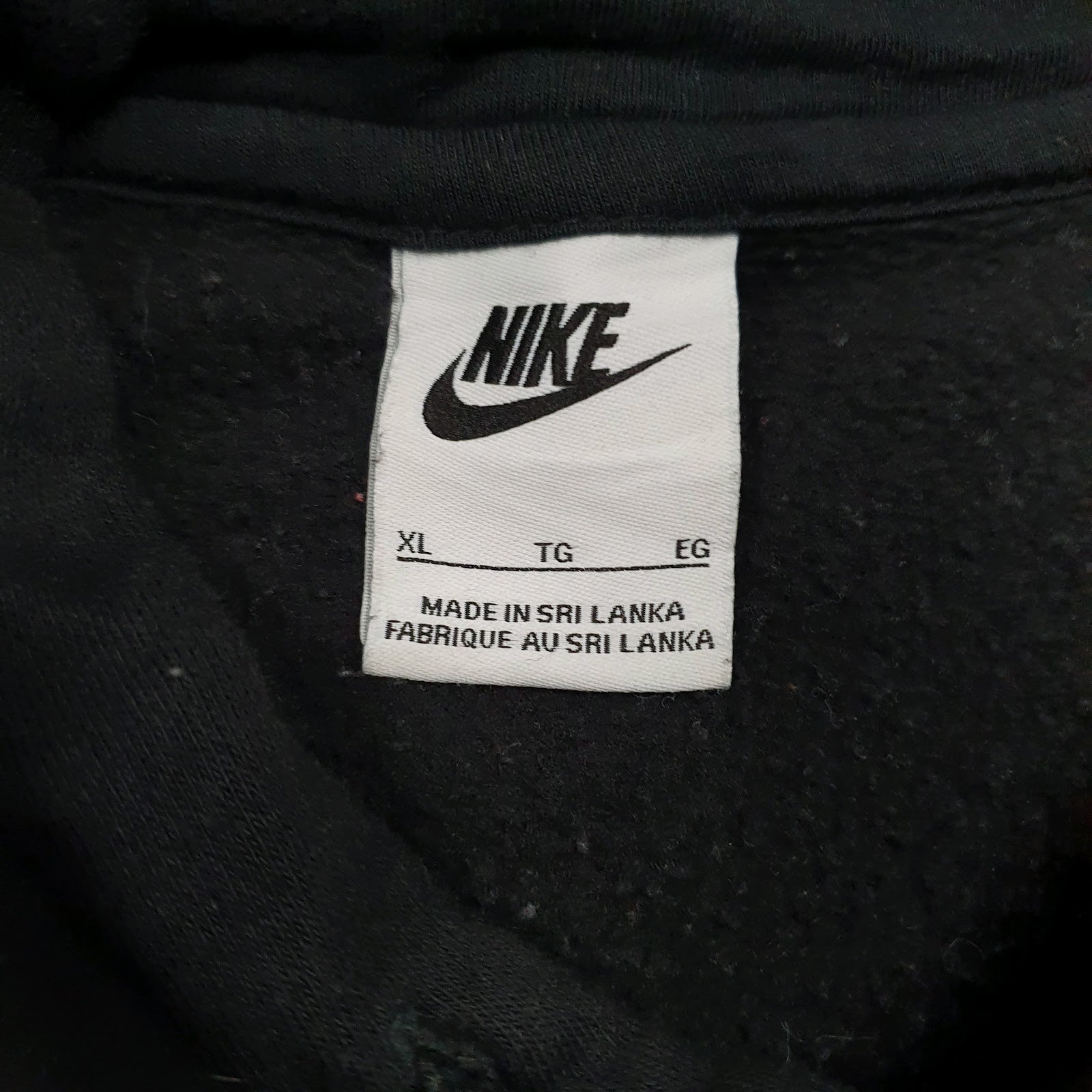 Mens Black Nike Spellout Hoodie Jumper