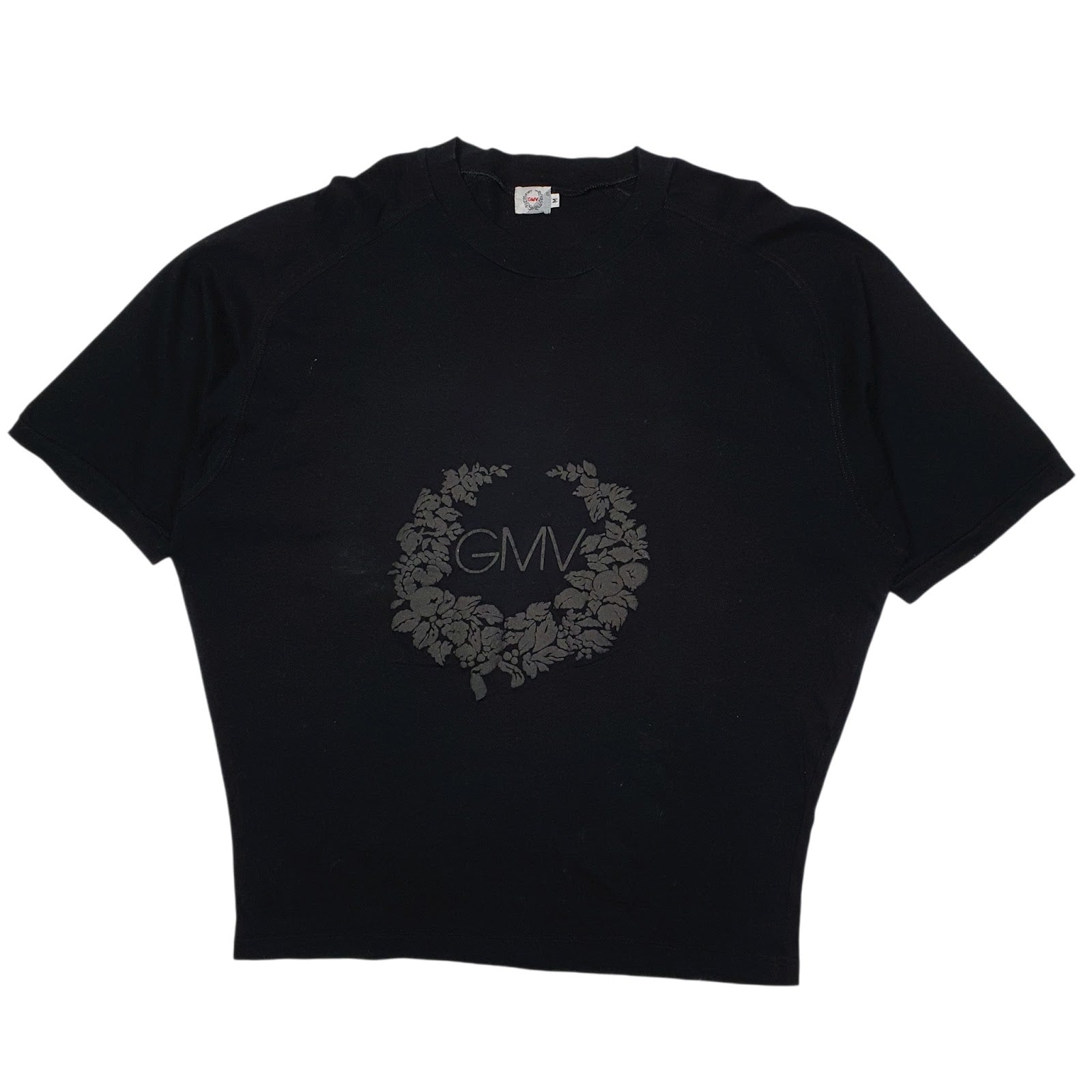 Womens Black GMV  Short Sleeve T Shirt