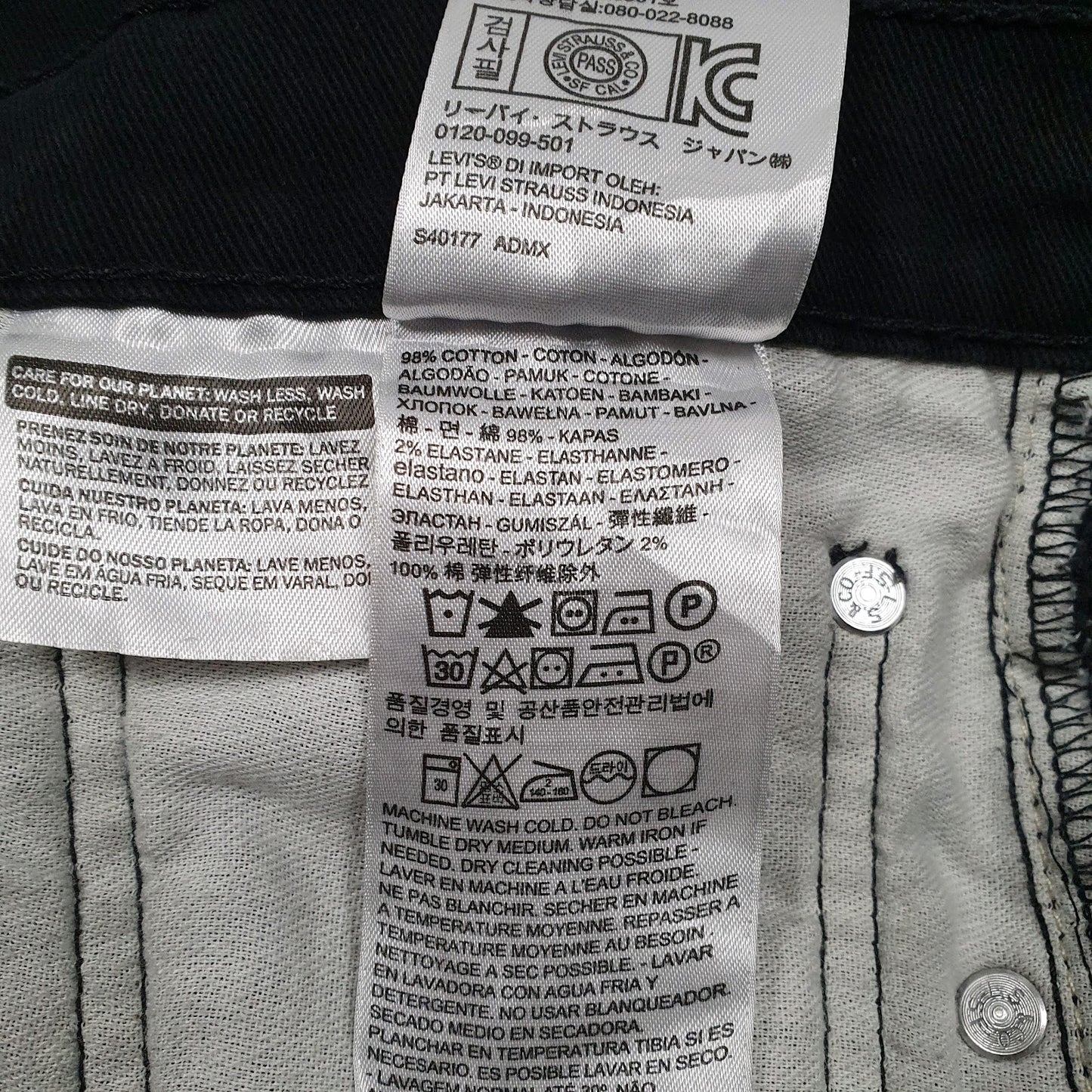 Mens Black Levis   Jeans