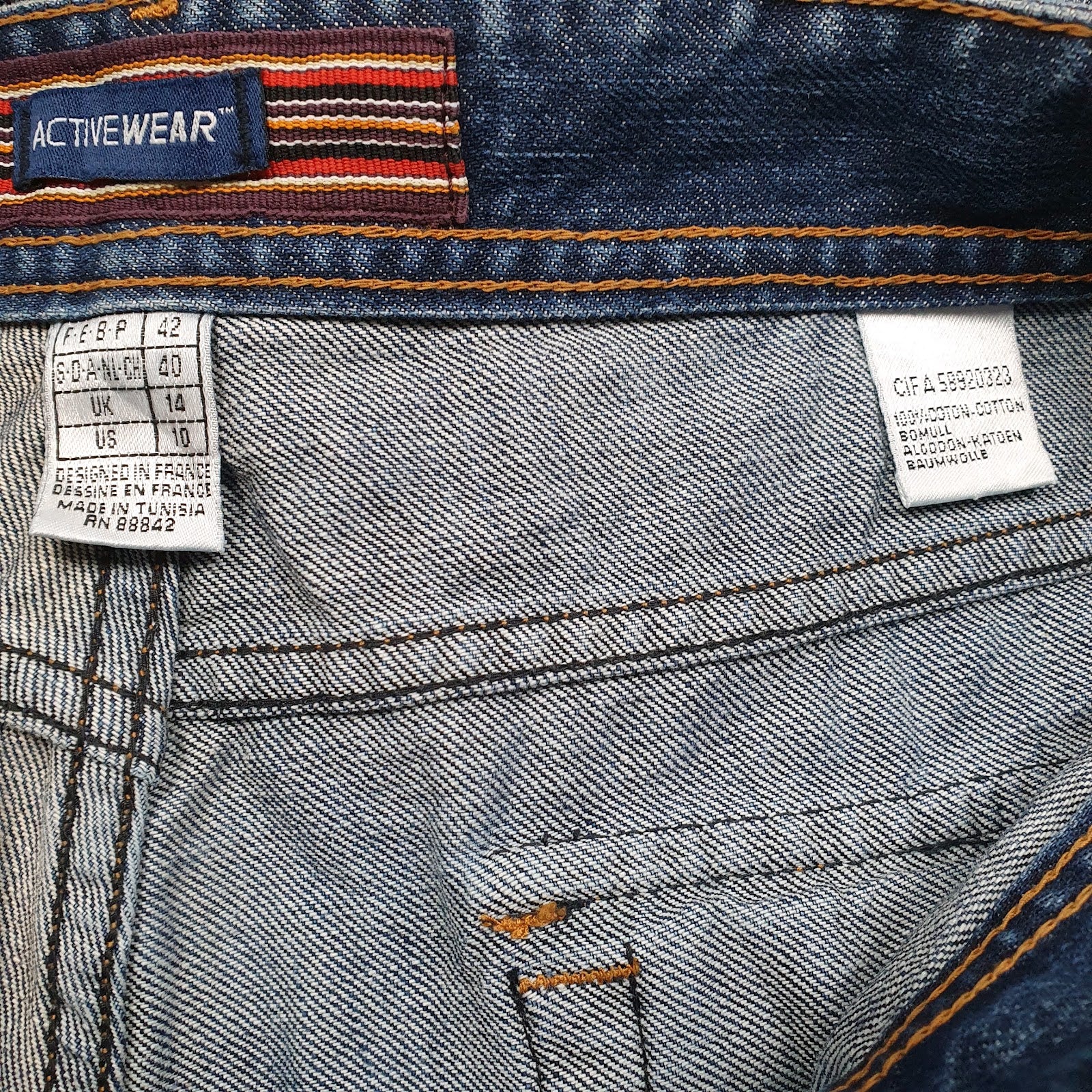 Womens Blue Active Wear   Jeans