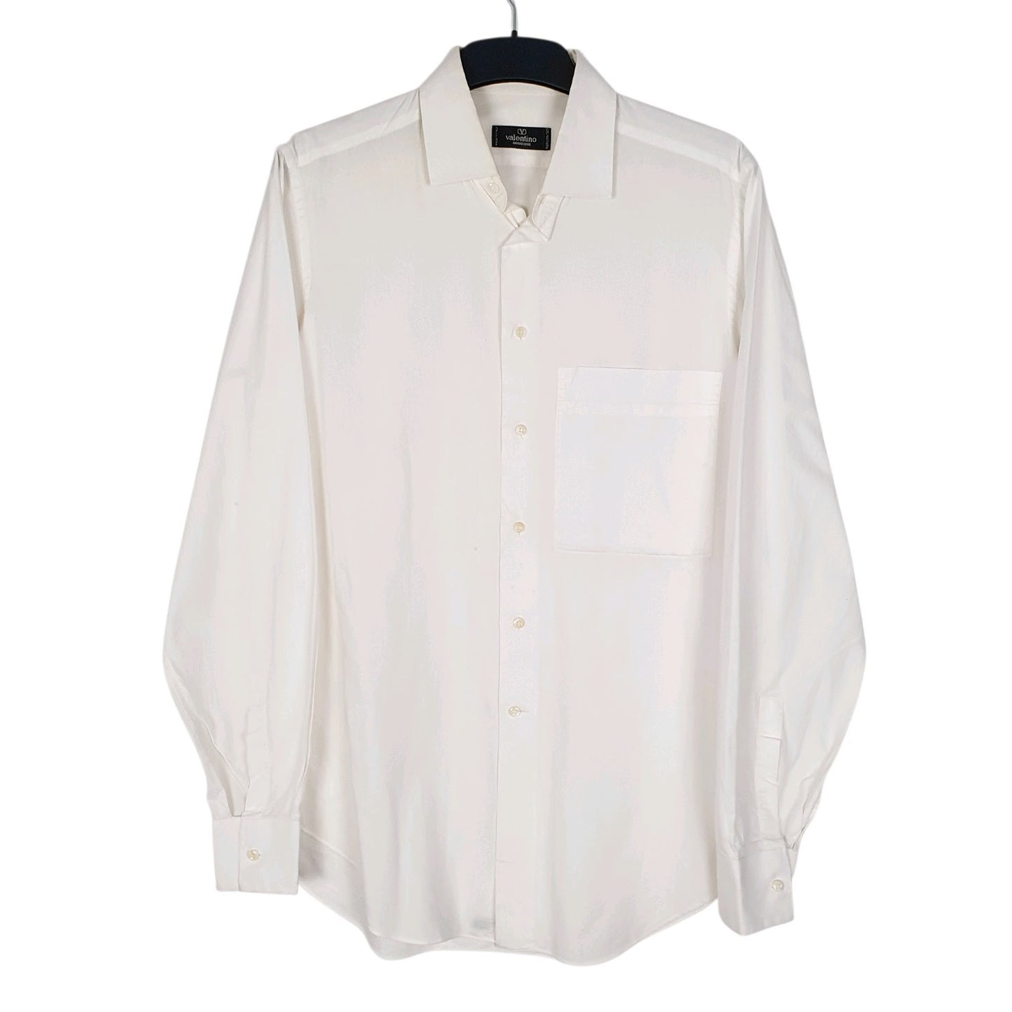 Mens White Valentino  Long Sleeve Shirt